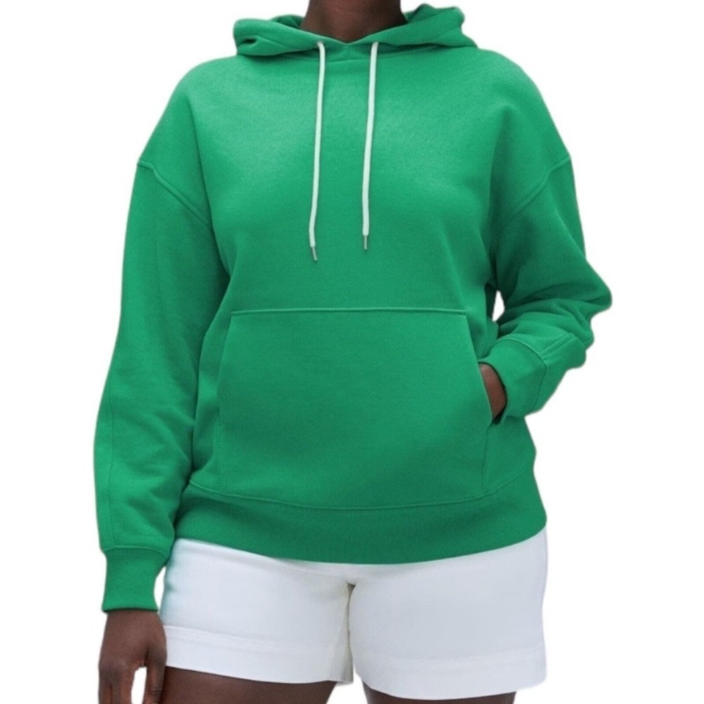 NWT Everlane The Track Organic Cotton Popover Mint Green Hoodie Sweatshirt Small